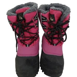 Itasca Girls Fleece Lined Waterproof boots size 2